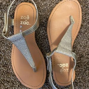 Zoe & Zac Little Girl Gold Sandals
